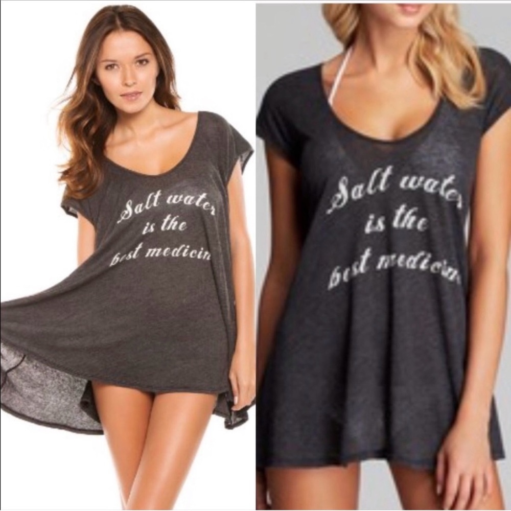 Wildfox Charcoal Swim Cover-Up